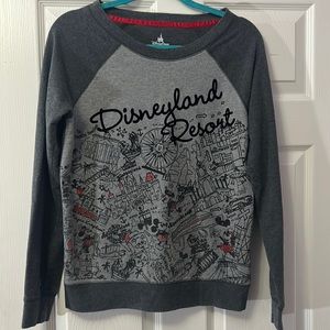 Disney Parks grey sweatshirt, size medium, Disney resorts.